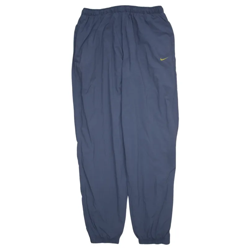 Nike Navy Blue Joggers Men’s Large Embroidered Swoosh Elasticated Cuffs Track Pants sold by Vintage Club