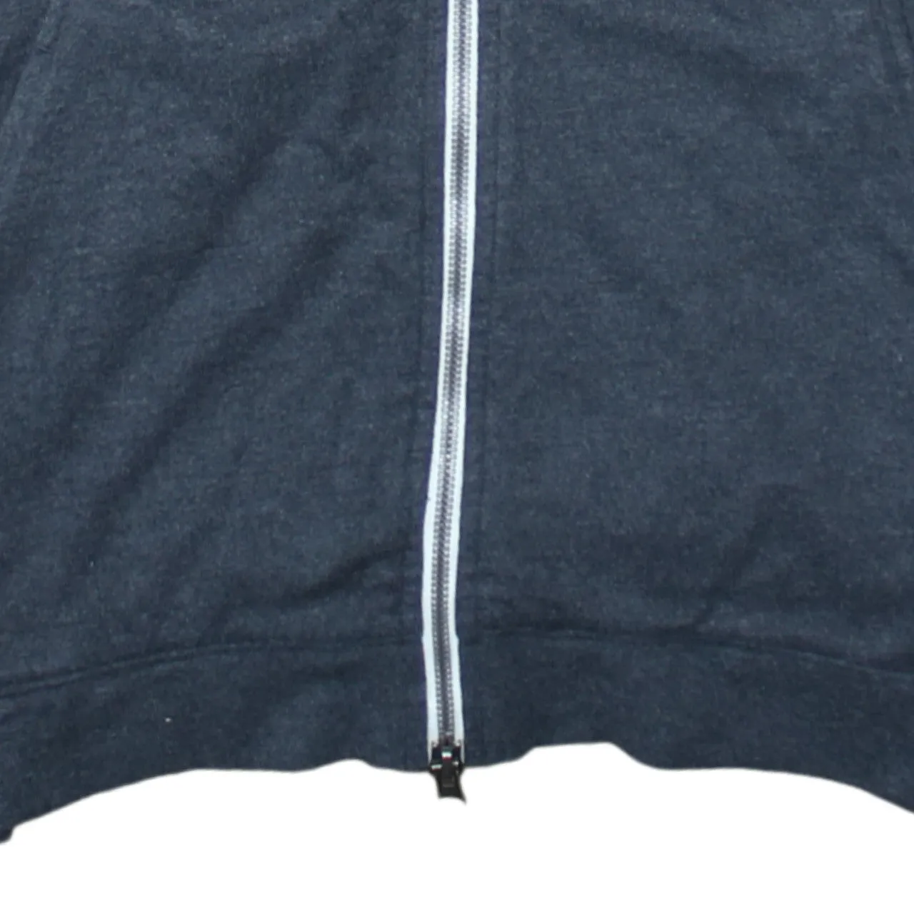 Nike Dark Charcoal Zip Hoodie Men's Medium Printed Swoosh Logo Drawstring Hood Sweatshirt sold by Vintage Club product image thumbnail 4