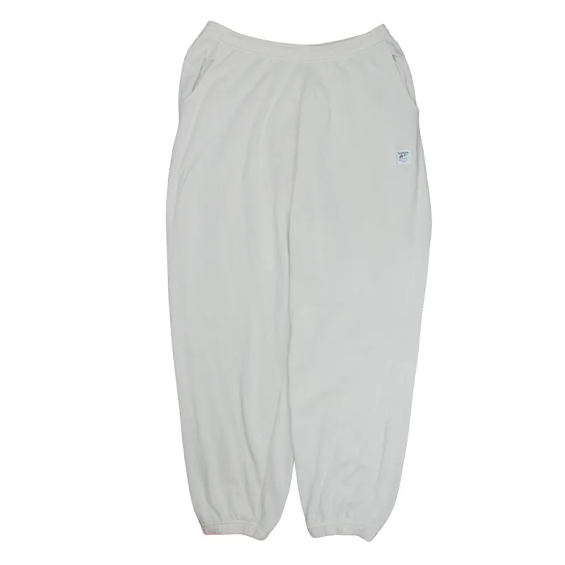 Reebok Cream Joggers Men’s XLarge Small Logo Elasticated Cuffs Waist Sweatpants made by Reebok