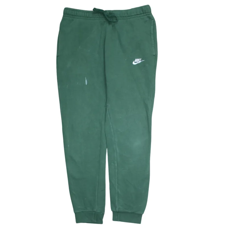 Nike Dark Green Joggers Men's Medium Embroidered Swoosh Cuffed Hem Drawstring Sweatpants sold by Vintage Club