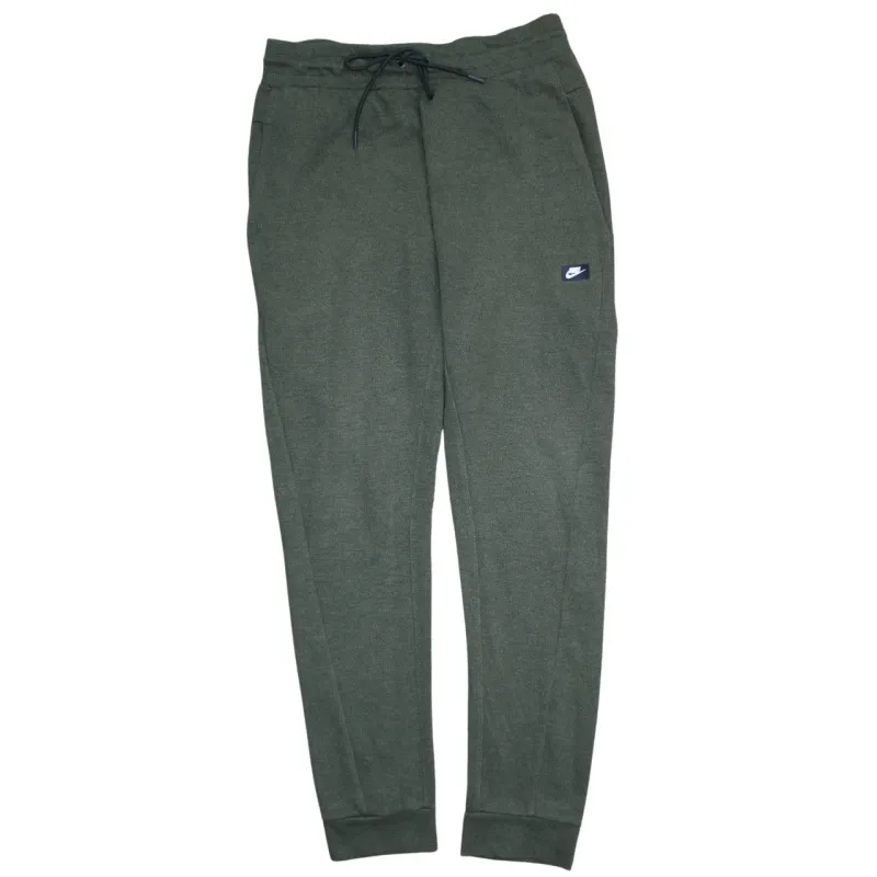 Nike Khaki Green Joggers Men’s Medium Elastic Waist Zip Pocket Logo Sweatpants sold by Vintage Club