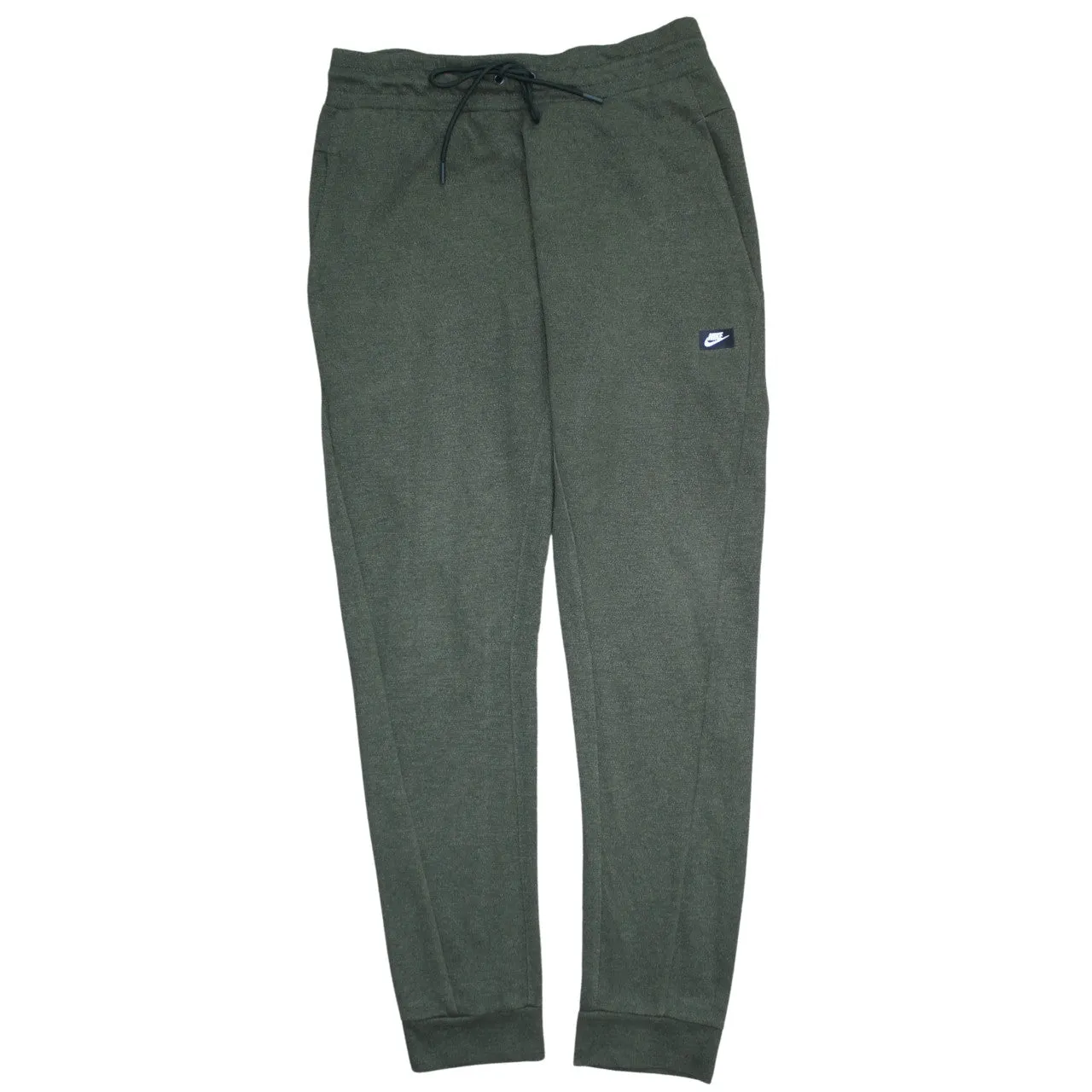 Nike Khaki Green Joggers Men’s Medium Elastic Waist Zip Pocket Logo Sweatpants sold by Vintage Club