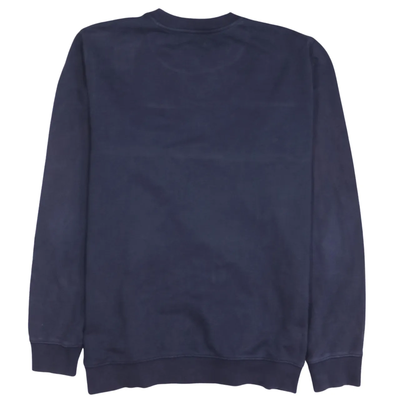 Calvin Klein Navy Blue Sweatshirt Men's Large Embroidered Logo Crewneck Pullover Jumper sold by Vintage Club product image thumbnail 2