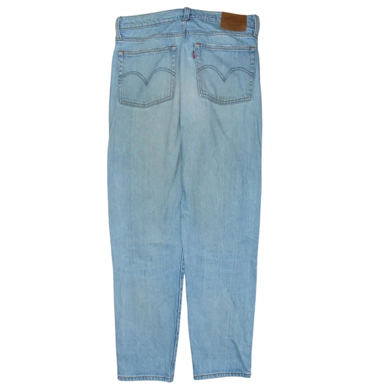 Levi Strauss Light Blue Jeans Men's 26 Water Less Denim Five Pocket Tapered Pants sold by Vintage Club