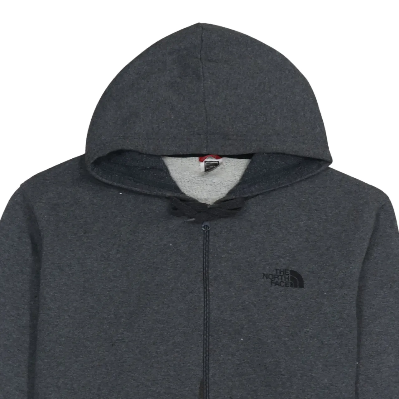 The North Face Dark Charcoal Hoodie Men's XLarge Full Zip Embroidered Logo Pockets Sweatshirt sold by Vintage Club product image thumbnail 3
