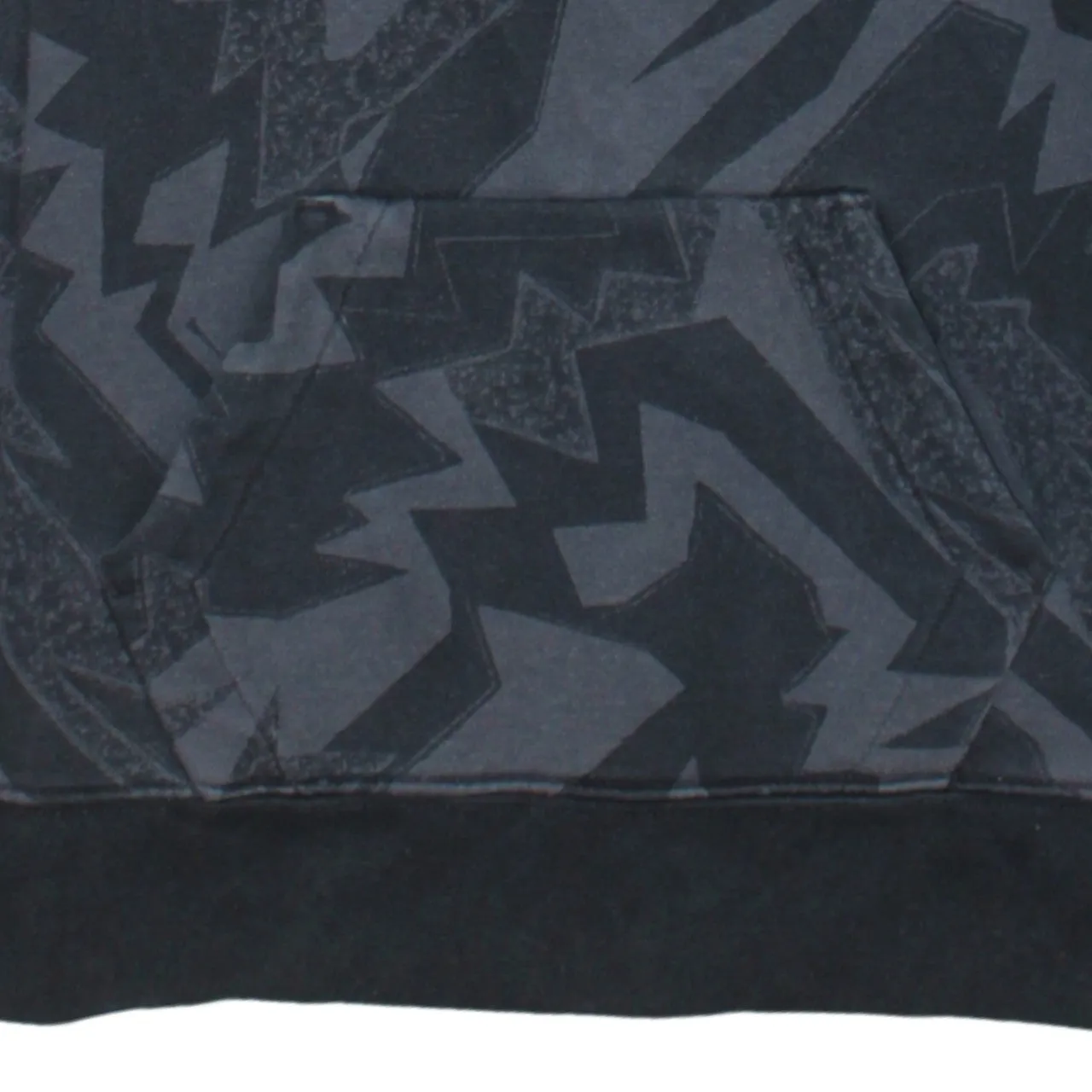 Jordan Black Grey Hoodie Women’s Large All Over Zigzag Print Embroidered Jumpman Pullover sold by Vintage Club product image thumbnail 4