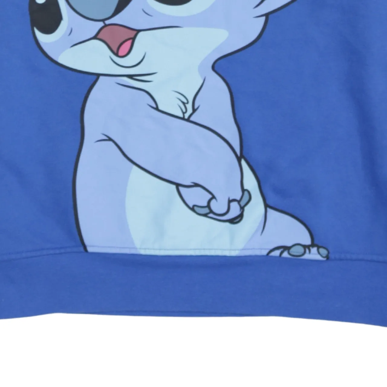 Disney Blue Stitch Sweatshirt Women's Small Printed Character Graphic Pullover Jumper sold by Vintage Club product image thumbnail 4