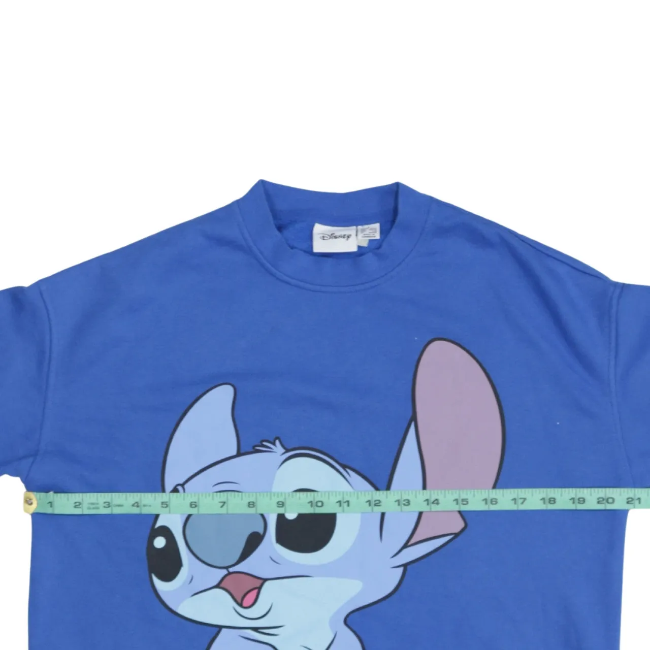 Disney Blue Stitch Sweatshirt Women's Small Printed Character Graphic Pullover Jumper sold by Vintage Club product image thumbnail 5