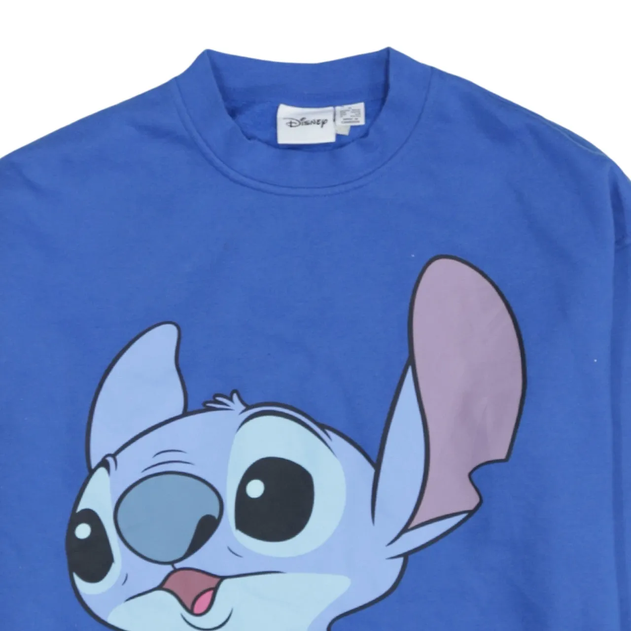 Disney Blue Stitch Sweatshirt Women's Small Printed Character Graphic Pullover Jumper sold by Vintage Club product image thumbnail 3