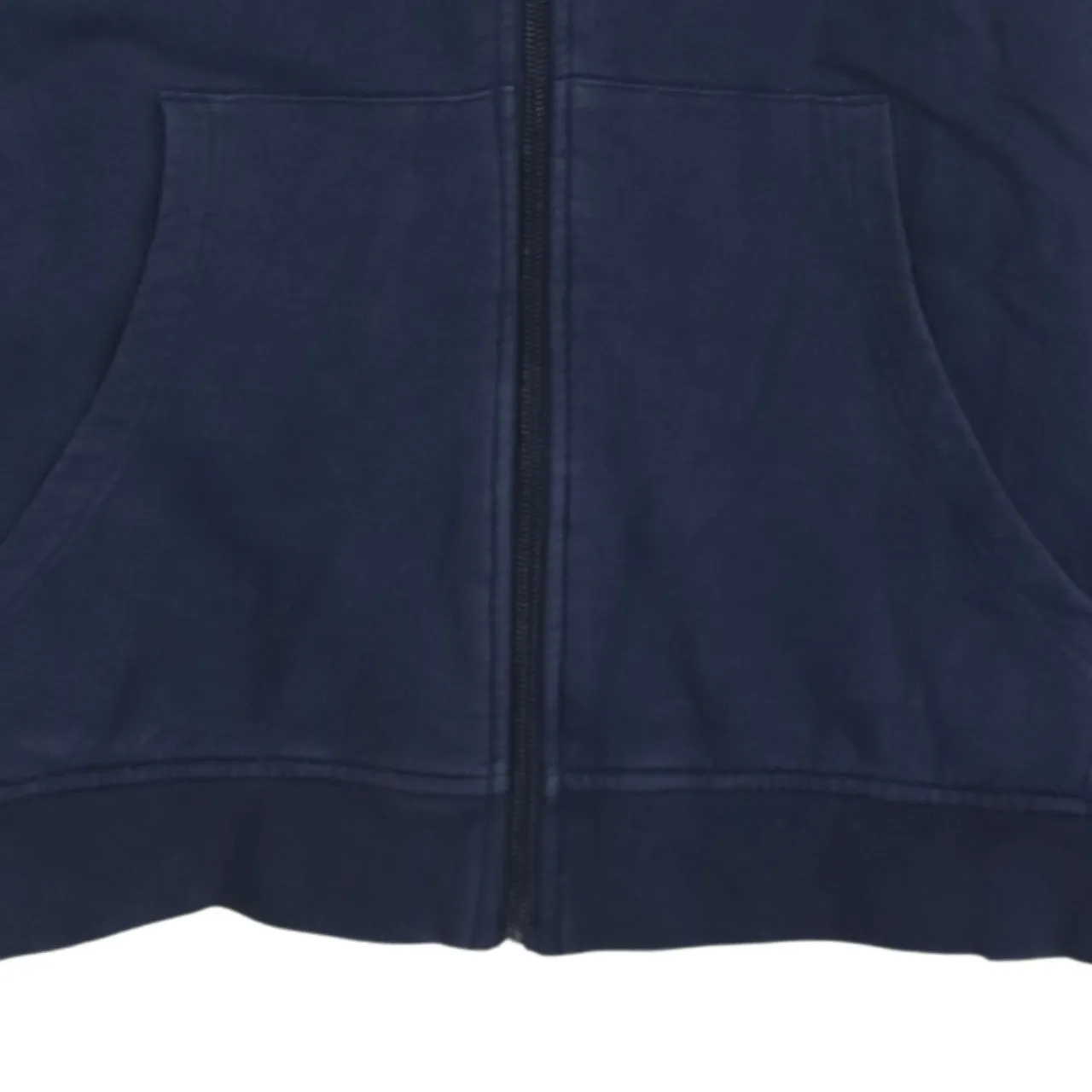 HUGO BOSS Navy Blue Hoodie Women’s Small Zip Front Embroidered Logo Split Pockets Sweatshirt sold by Vintage Club product image thumbnail 4