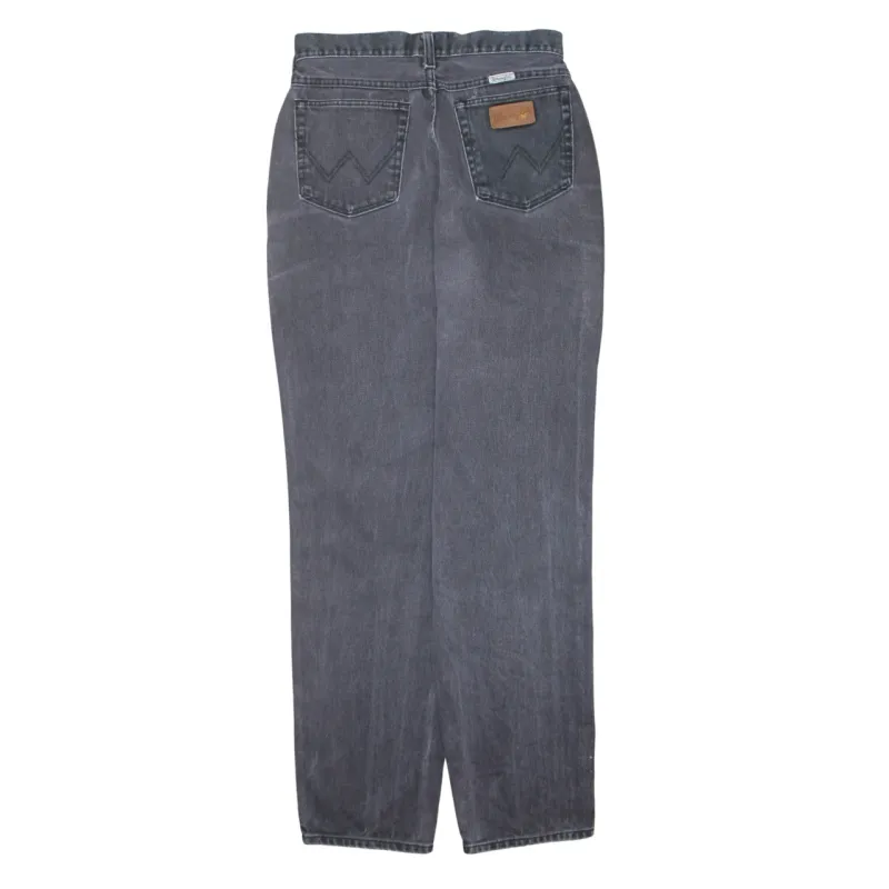 Wrangler Faded Black Jeans Men's 28 Straight Leg Five Pocket Denim Trousers sold by Vintage Club
