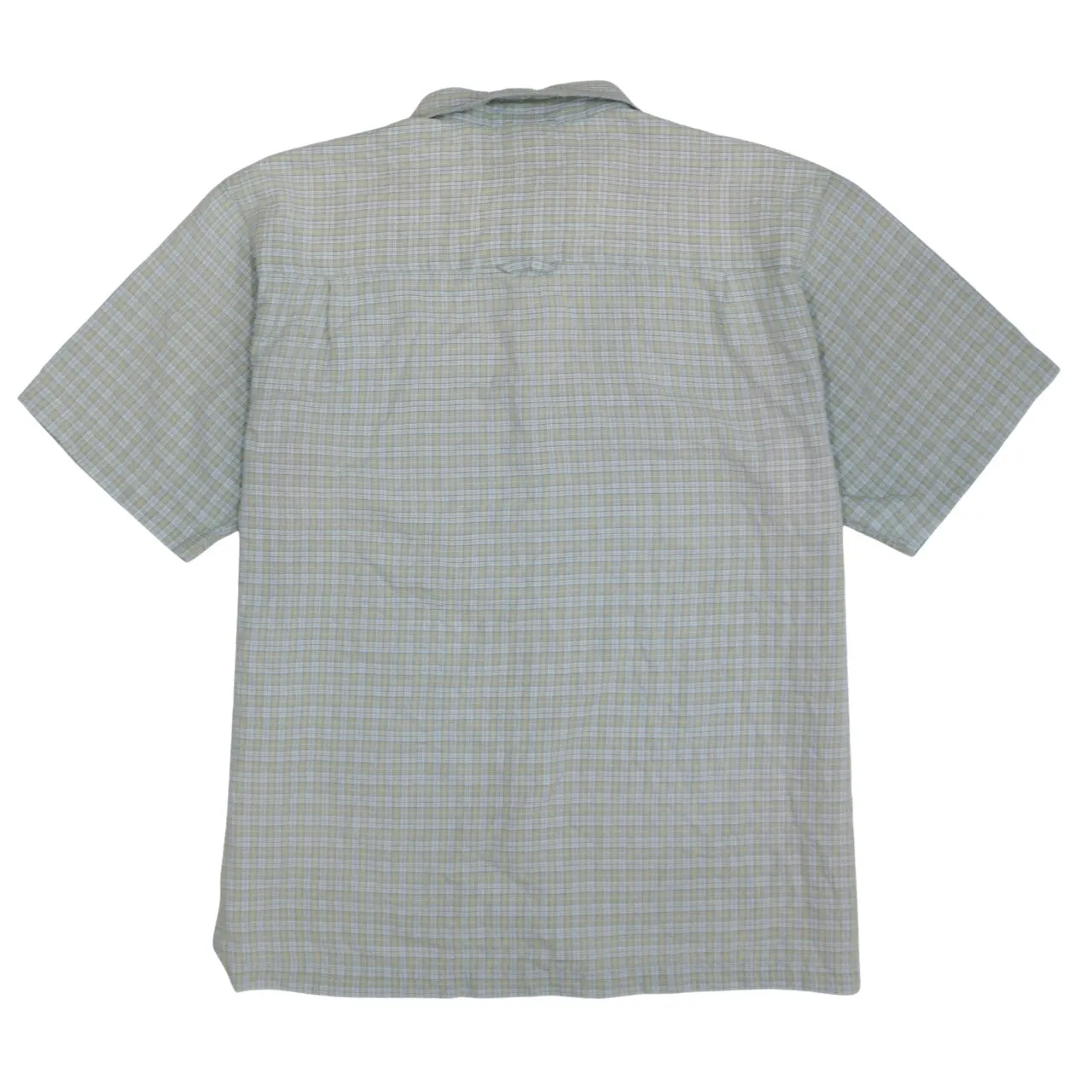 The North Face Green Check Shirt Men’s XLarge Short Sleeve Button Front Hiking Top sold by Vintage Club product image thumbnail 2