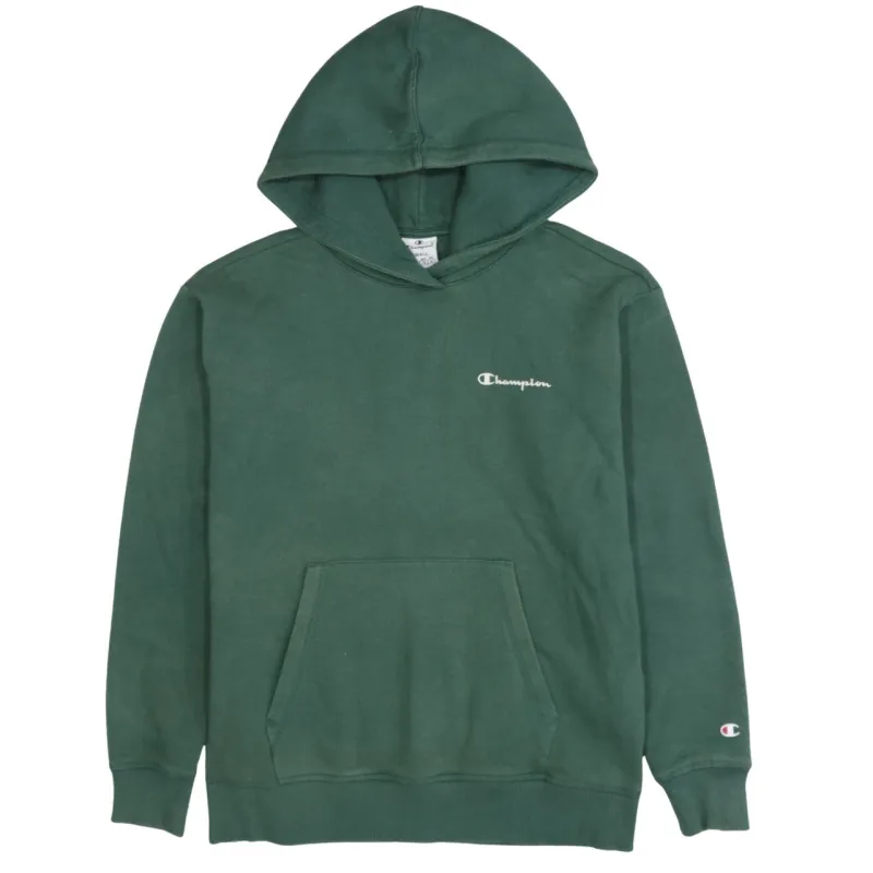 Champion Forest Green Hoodie Men's Small Embroidered Logo Front Pouch Pullover Sweatshirt sold by Vintage Club