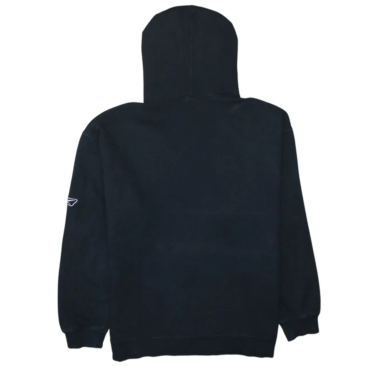 Reebok Black Hoodie Men's Small Sleeve Logo Pouch Pocket Pullover Sweatshirt sold by Vintage Club product image thumbnail 2