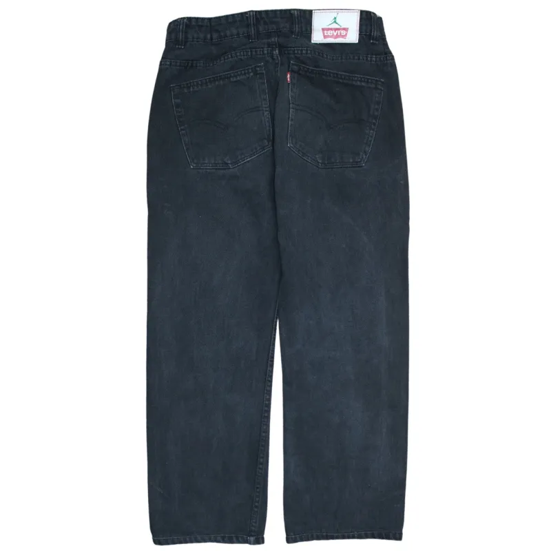 Levi Strauss &Co Faded Black Jeans Men’s W30 Straight Leg Classic Five Pocket Denim Trousers sold by Vintage Club