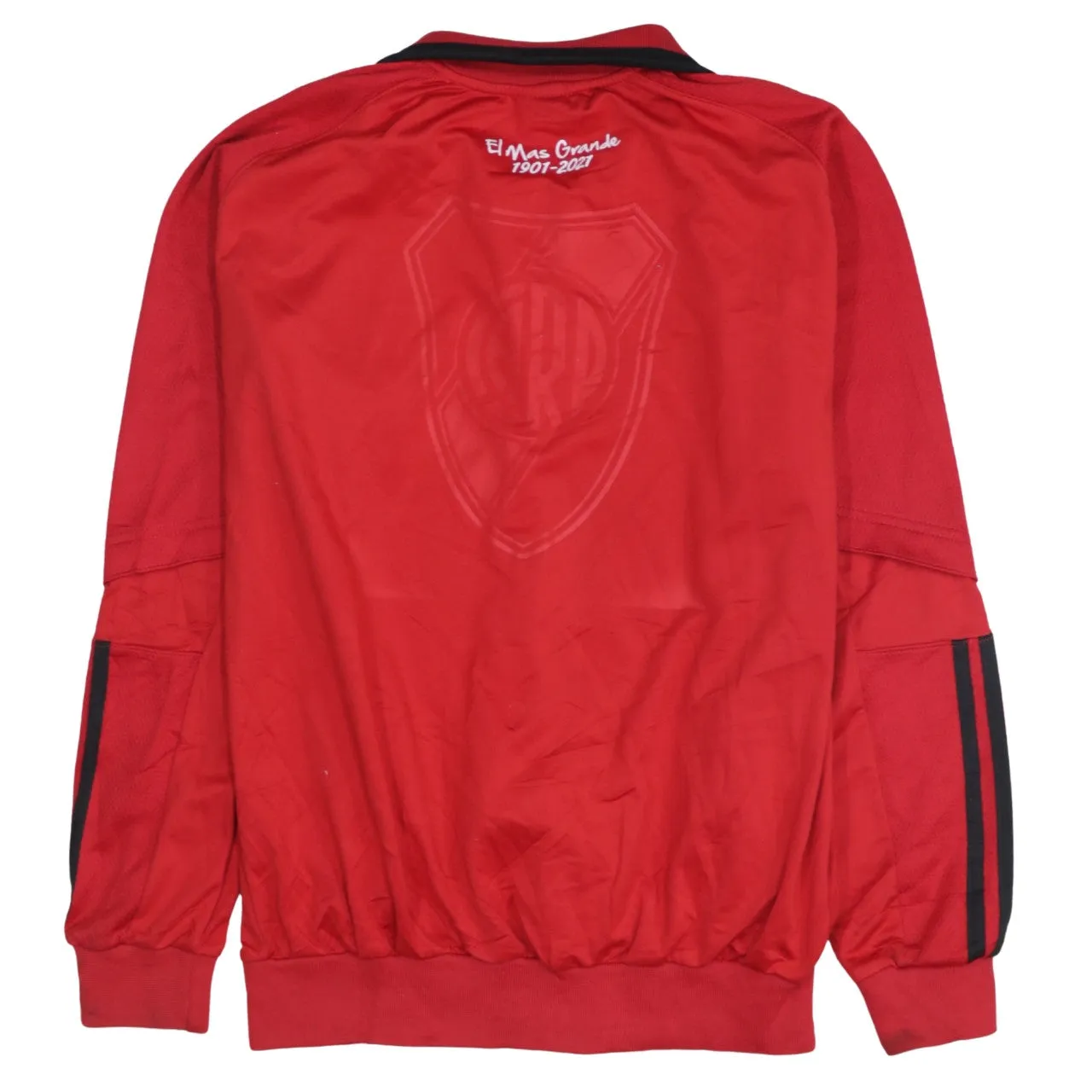 Adidas Red Track Jacket Men’s Small River Plate Turkish Airlines Sponsor Zip Top sold by Vintage Club product image thumbnail 2