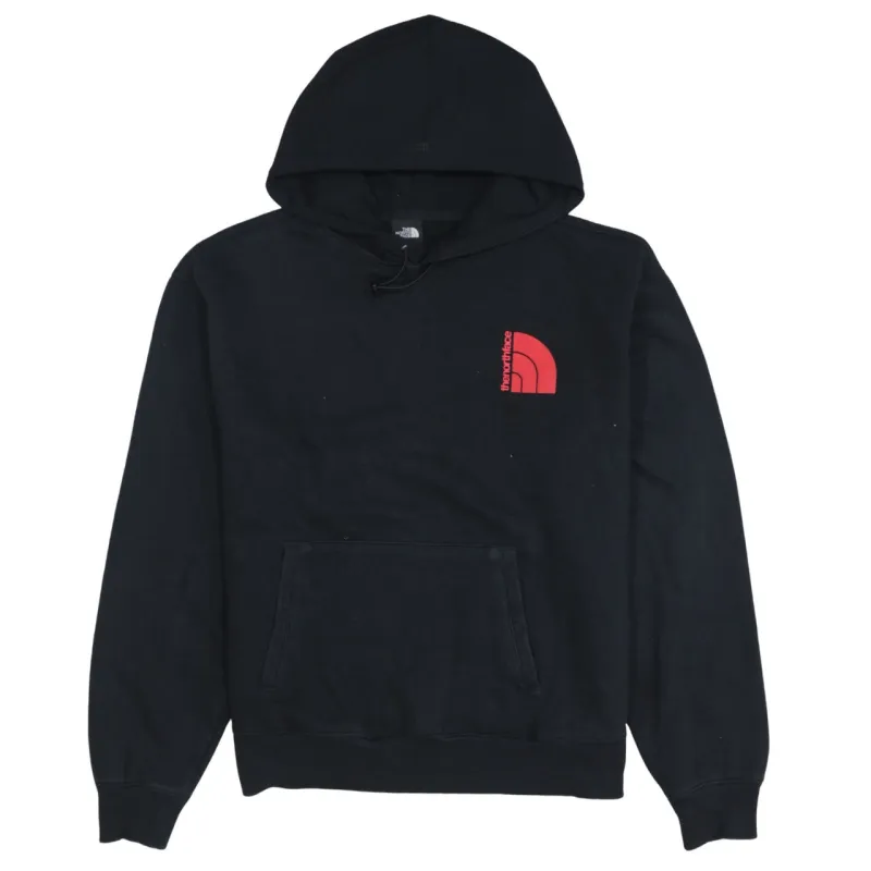 The North Face Black Hoodie Women’s Small Red Logo Print Pullover Sweatshirt made by The North Face