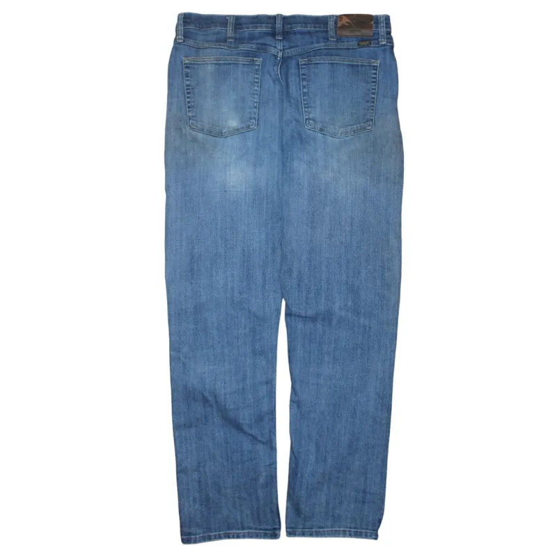 Wrangler Light Blue Jeans Men's 36x32 Straight Leg Classic Five Pocket Denim Pants sold by Vintage Club