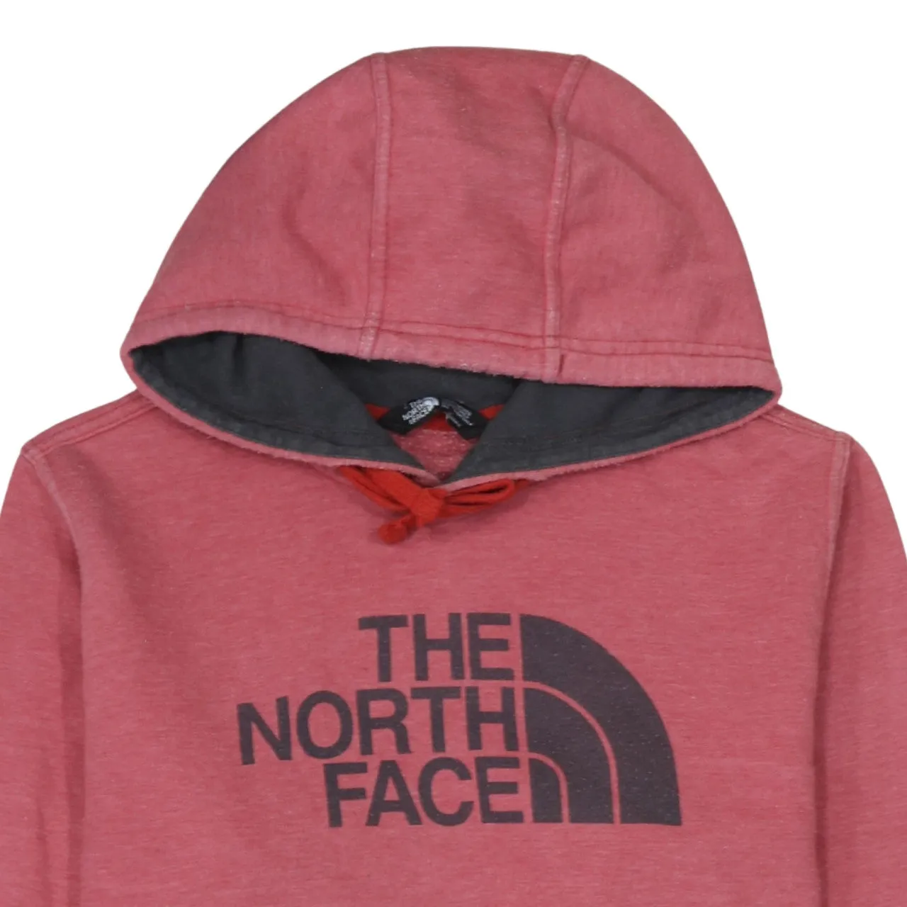 The North Face Burgundy Red Hoodie Men's Small Printed Logo Front Pocket Pullover Sweatshirt sold by Vintage Club product image thumbnail 3