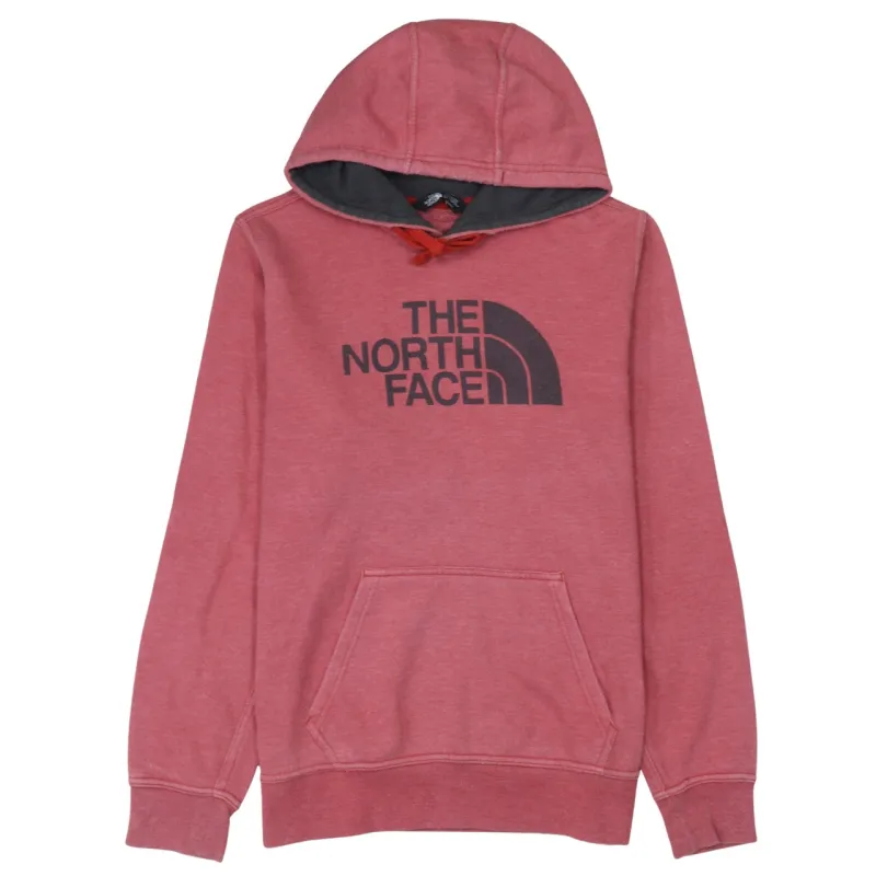 The North Face Burgundy Red Hoodie Men's Small Printed Logo Front Pocket Pullover Sweatshirt made by The North Face