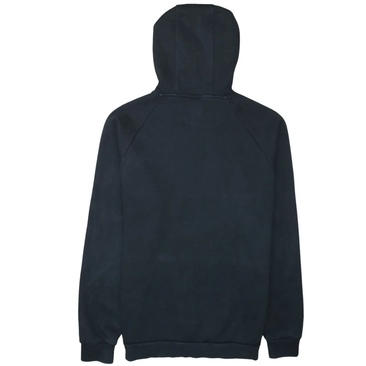 Adidas Black Grey Hoodie Men’s Medium Trefoil Printed Logo Front Pocket Pullover Sweatshirt sold by Vintage Club product image thumbnail 2