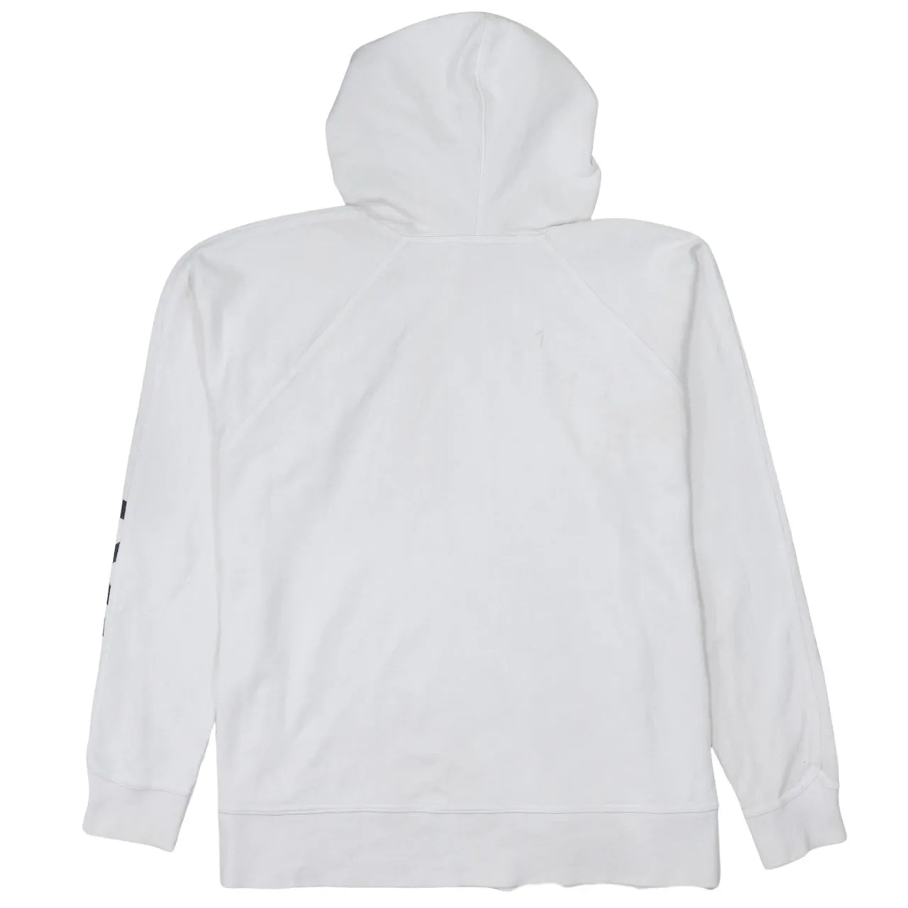 Nike White Hoodie Men’s Large Printed Sleeve Logo Small Swoosh Pullover Sweatshirt sold by Vintage Club product image thumbnail 2