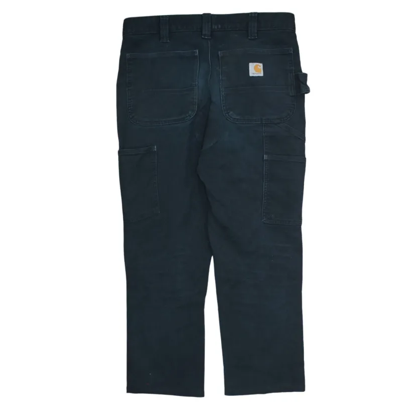 Carhartt Black Work Trousers Men's 32x34 Utility Pockets Hammer Loop Carpenter Pants sold by Vintage Club