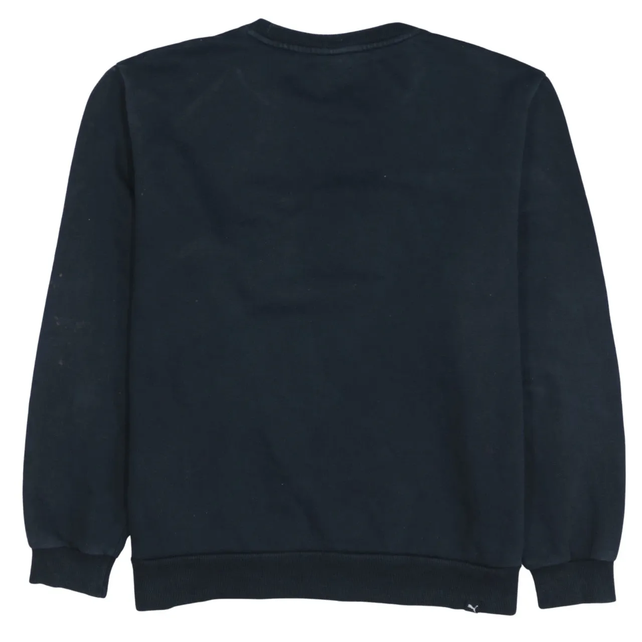 Puma Black Sweatshirt Men's XLarge Printed Logo Crewneck Ribbed Cuffs Pullover Top sold by Vintage Club product image thumbnail 2