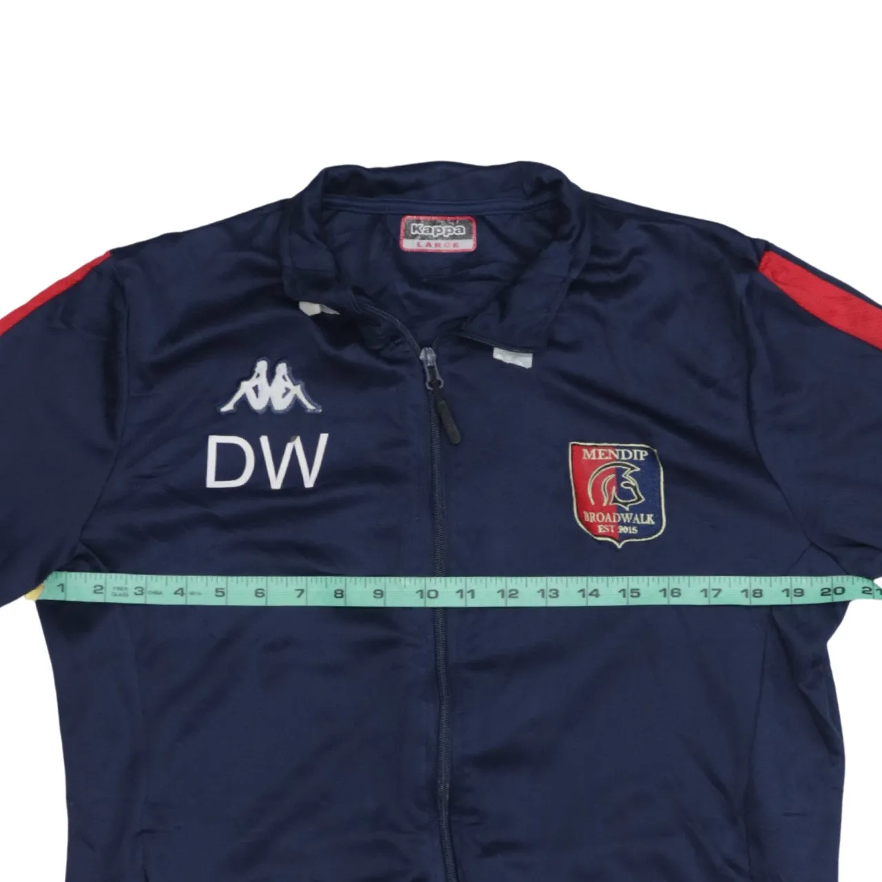 Kappa Navy Blue Track Jacket Women's Large Embroidered Crest DW Initials Zip Top sold by Vintage Club product image thumbnail 5