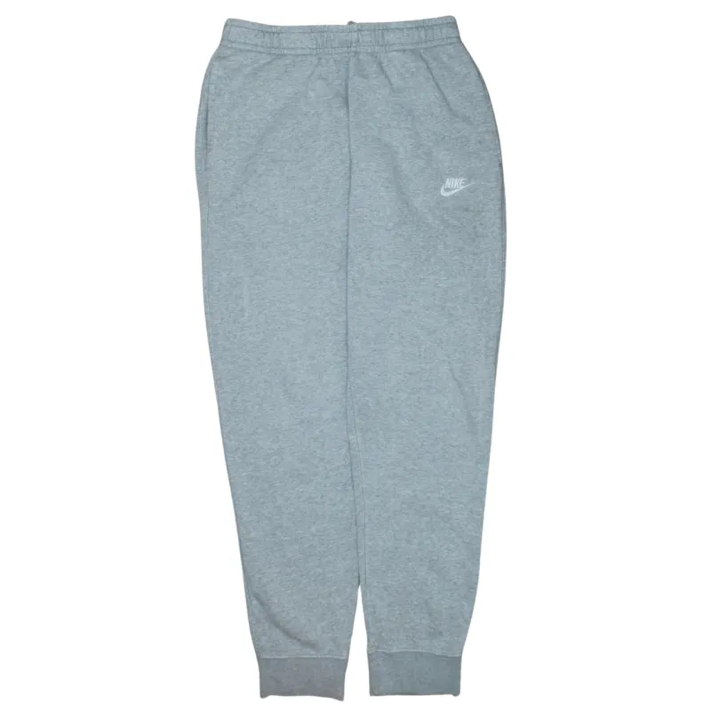 Nike Grey Joggers Sweatpants Men's Medium Embroidered Swoosh Logo Cuffed Hem Loungewear sold by Vintage Club