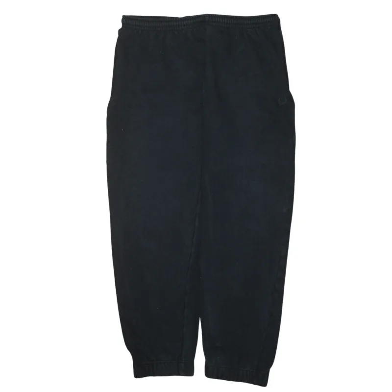 Fred Perry Black Joggers Men’s Medium Elasticated Waist Cuffed Hem Minimal Logo Sweatpants sold by Vintage Club