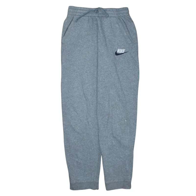 Nike Grey Joggers Men’s Large Embroidered Swoosh Logo Cuffed Fleece Sweatpants sold by Vintage Club