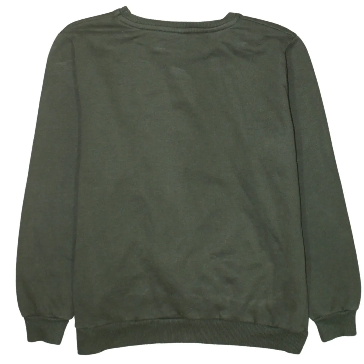 Disney Khaki Green Sweatshirt Women’s Large Printed Mickey 1928 Graphic Crewneck Pullover sold by Vintage Club product image thumbnail 2