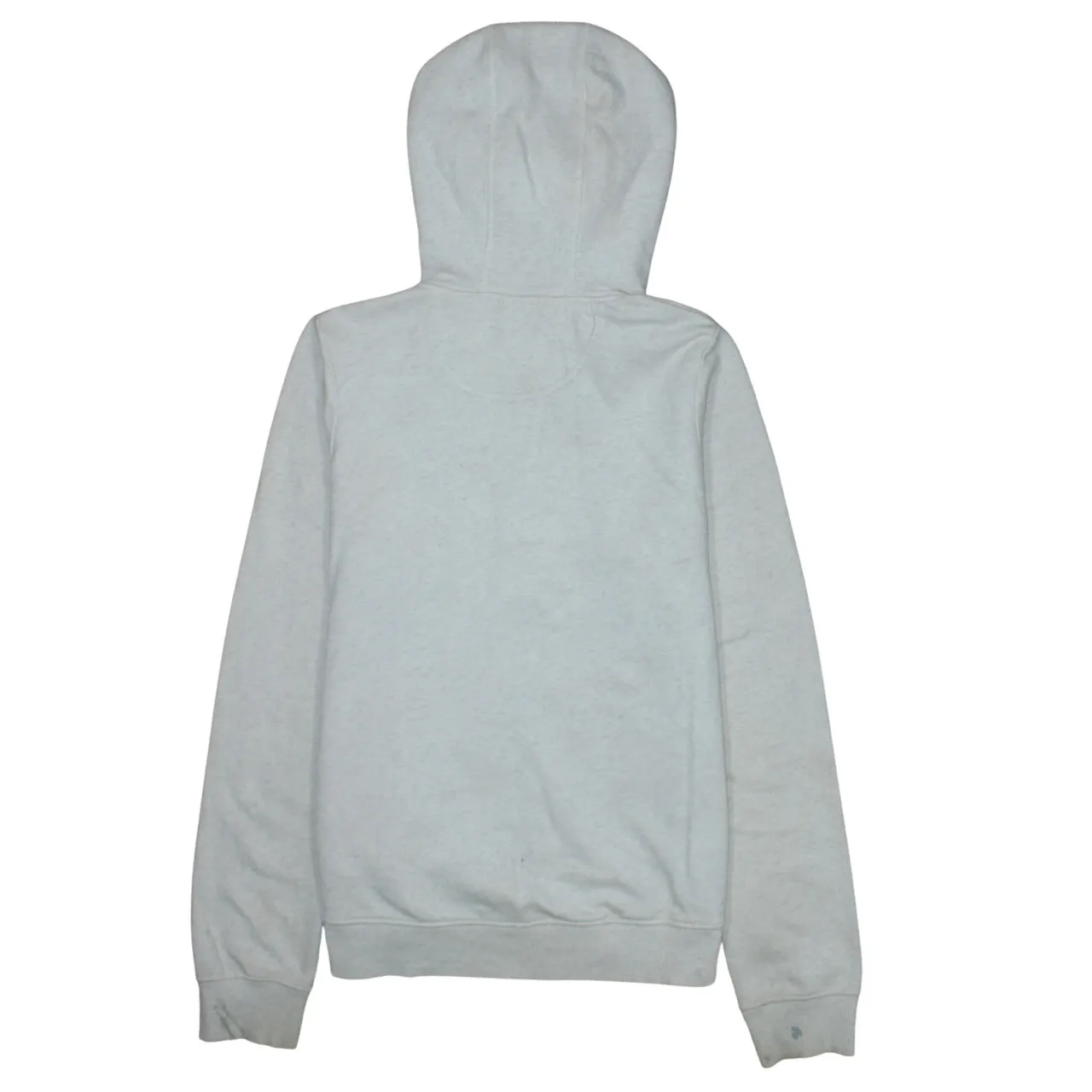 Ellesse Light Grey Full Zip Hoodie Women's Medium Embroidered Chest Logos Pockets Sweatshirt sold by Vintage Club product image thumbnail 2