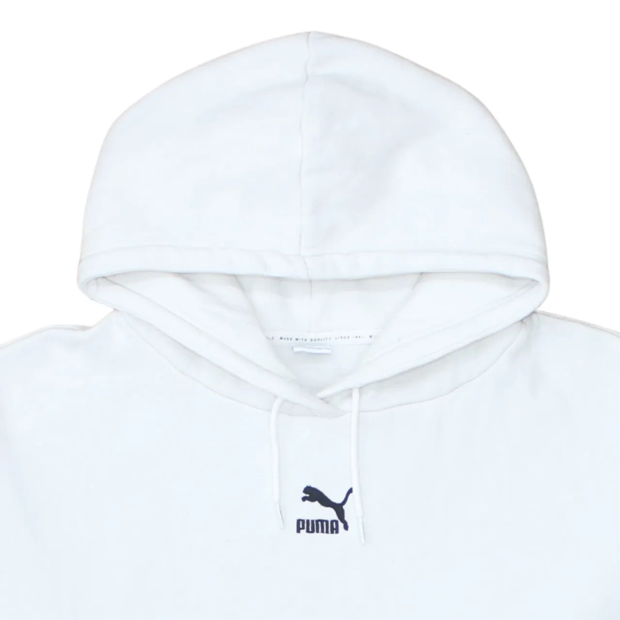 Puma White Hoodie Men’s XLarge Embroidered Chest Logo Front Pocket Pullover Sweatshirt sold by Vintage Club product image thumbnail 3