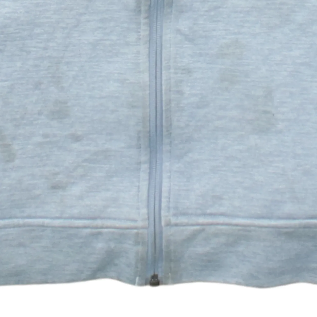 The North Face Light Grey Hoodie Men's Small Full Zip Chest Pocket Printed Logo Sweatshirt sold by Vintage Club product image thumbnail 4