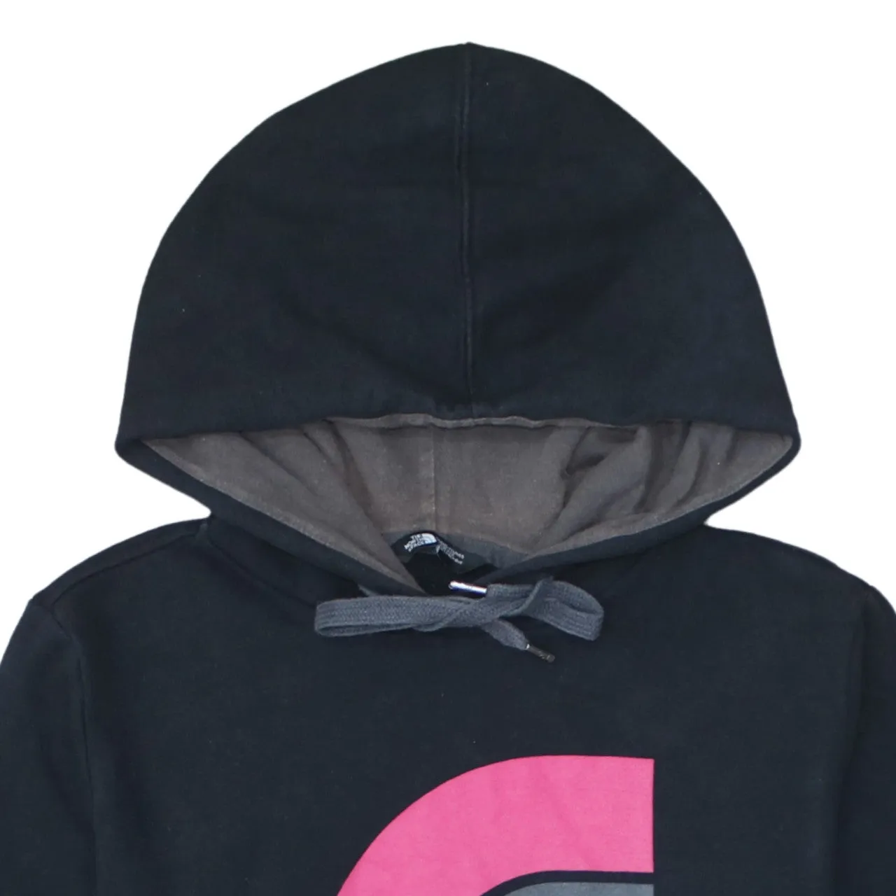 The North Face Black Hoodie Women’s Large Printed Logo Pullover Fleece Sweatshirt sold by Vintage Club product image thumbnail 3