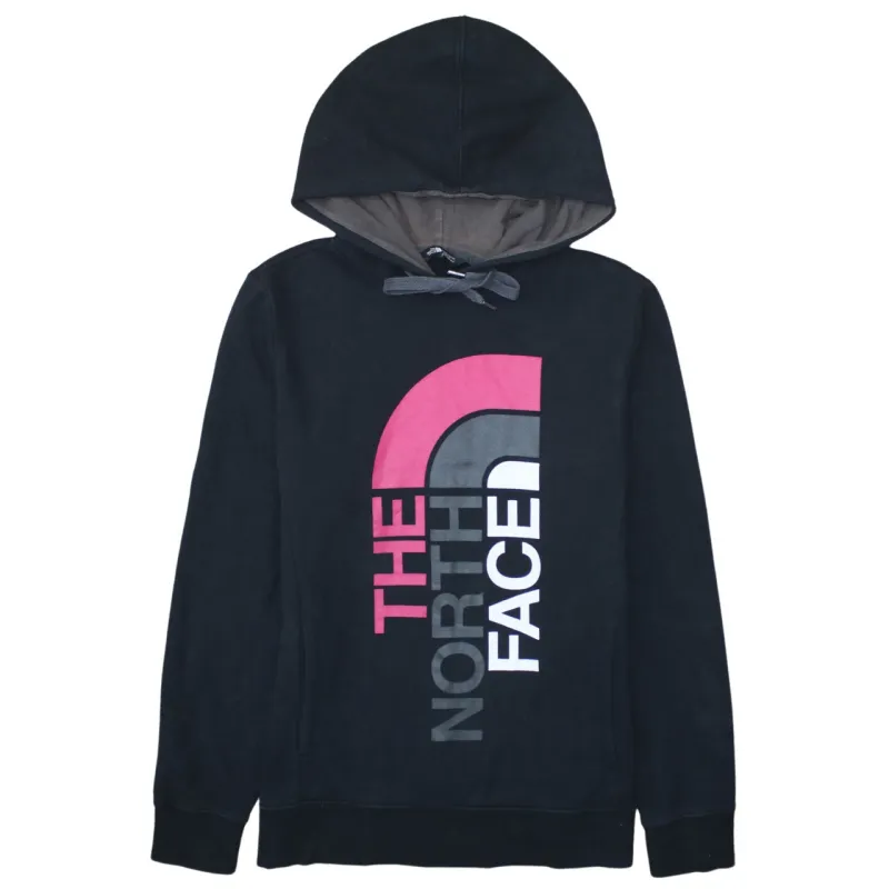 The North Face Black Hoodie Women’s Large Printed Logo Pullover Fleece Sweatshirt made by The North Face