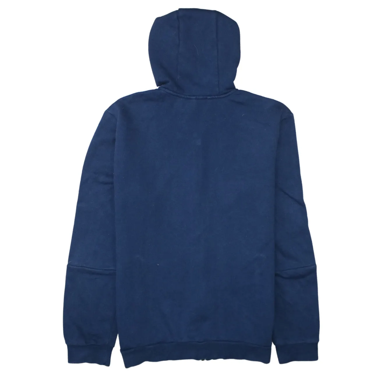 Adidas Navy Blue Zip Hoodie Men's Medium Embroidered Logo Three Stripe Sleeves Sweatshirt sold by Vintage Club product image thumbnail 2