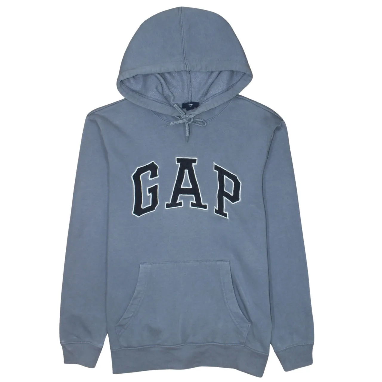 Gap Blue Hoodie Men's XSmall Embroidered Logo Front Pocket Pullover Sweatshirt sold by Vintage Club