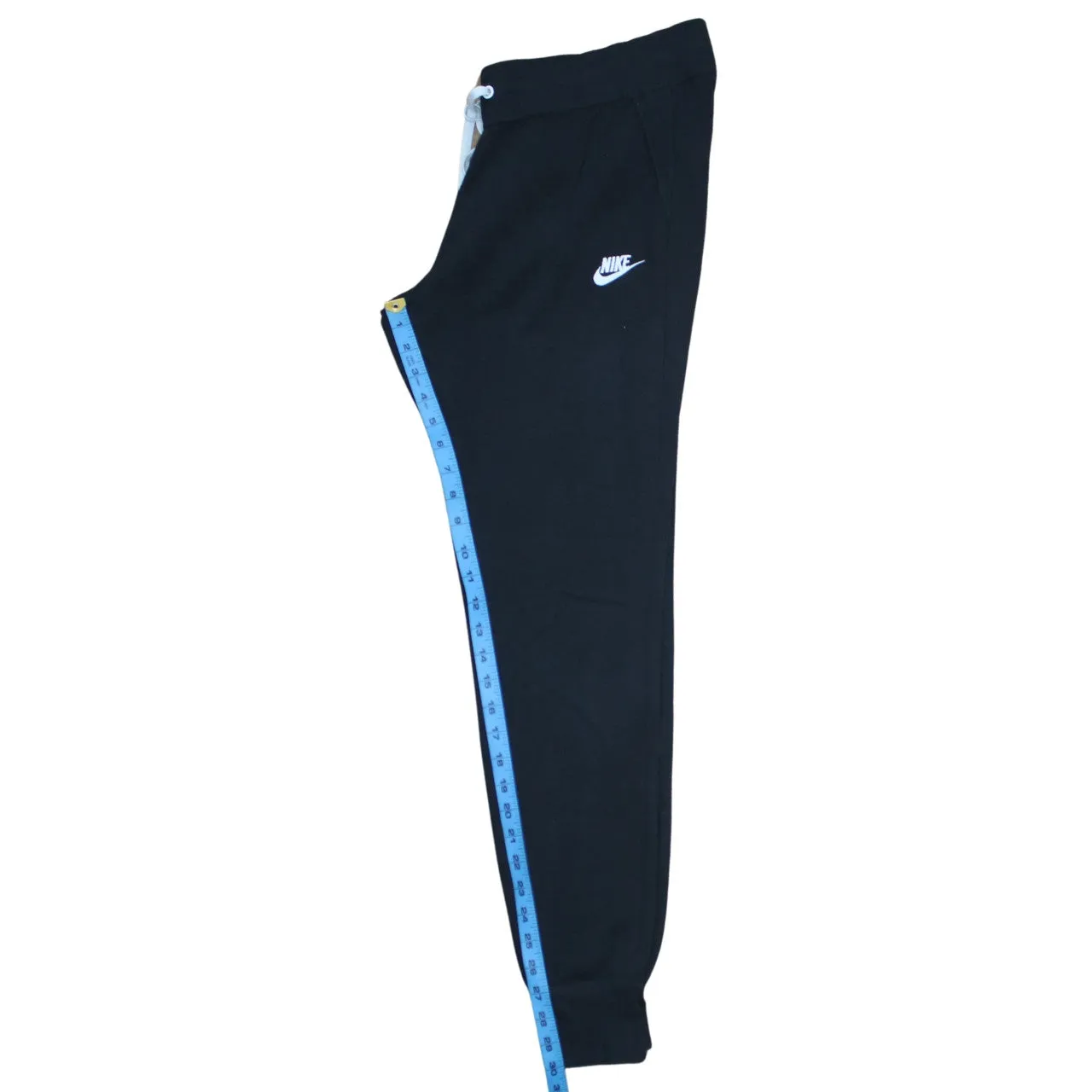 Nike Black Joggers Men’s Large Embroidered Swoosh Logo Drawstring Waist Cuffed Sweatpants sold by Vintage Club product image thumbnail 5