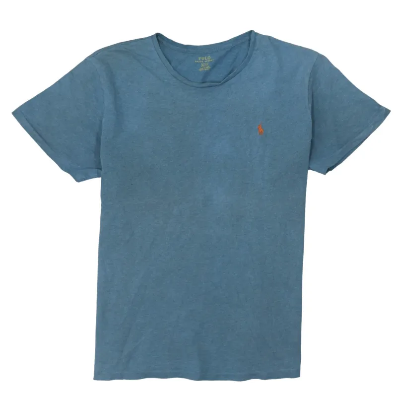 Polo Ralph Lauren Blue T-Shirt Men's XLarge Embroidered Pony Logo Short Sleeve Tee sold by Vintage Club