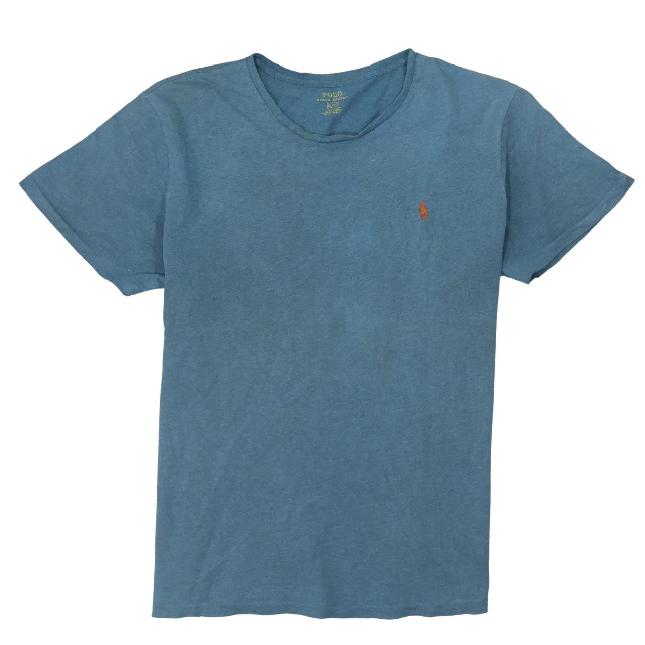 Polo Ralph Lauren Blue T-Shirt Men's XLarge Embroidered Pony Logo Short Sleeve Tee sold by Vintage Club