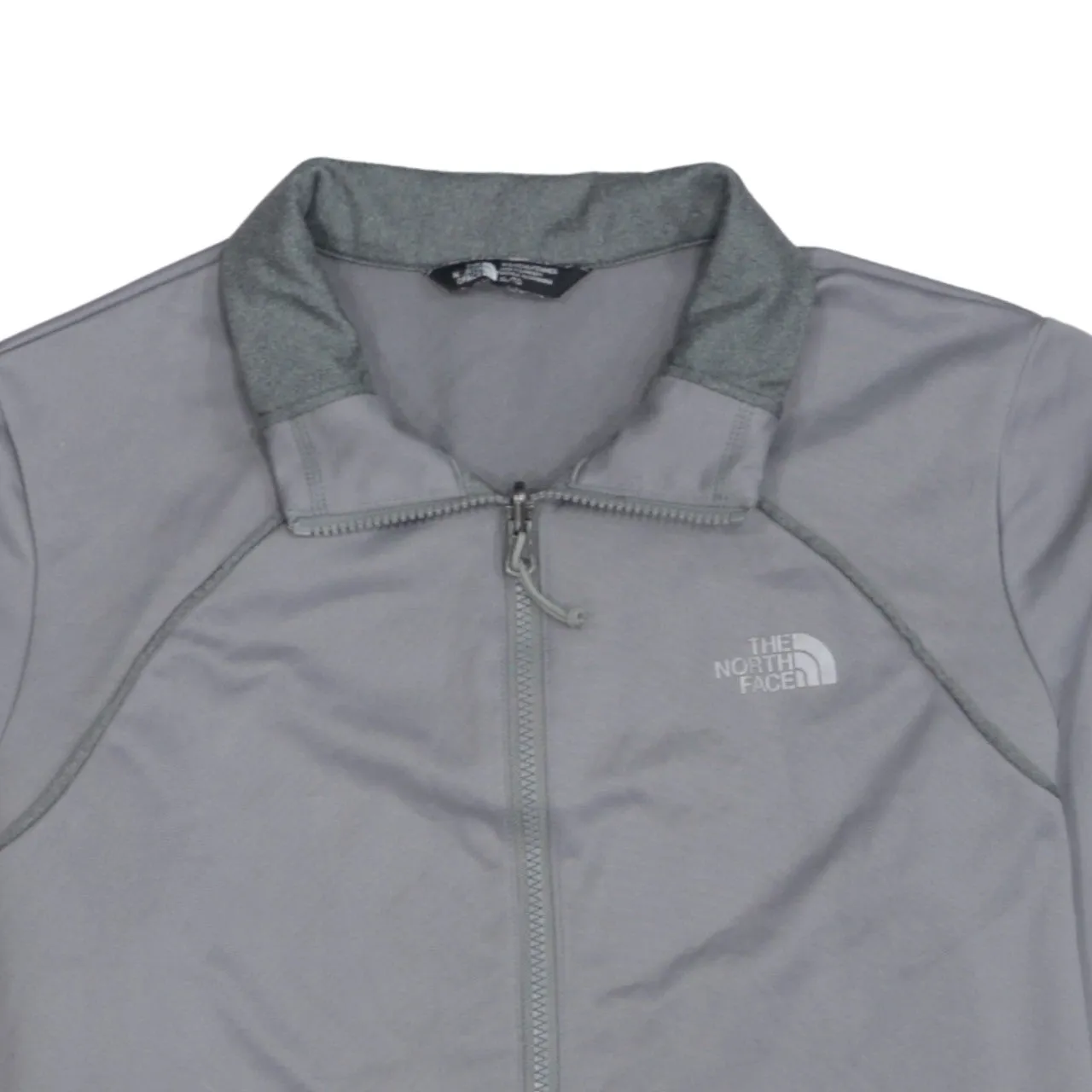 The North Face Grey Full Zip Jacket Women’s XLarge Embroidered Chest Logo Hand Pockets Fleece Top sold by Vintage Club product image thumbnail 3
