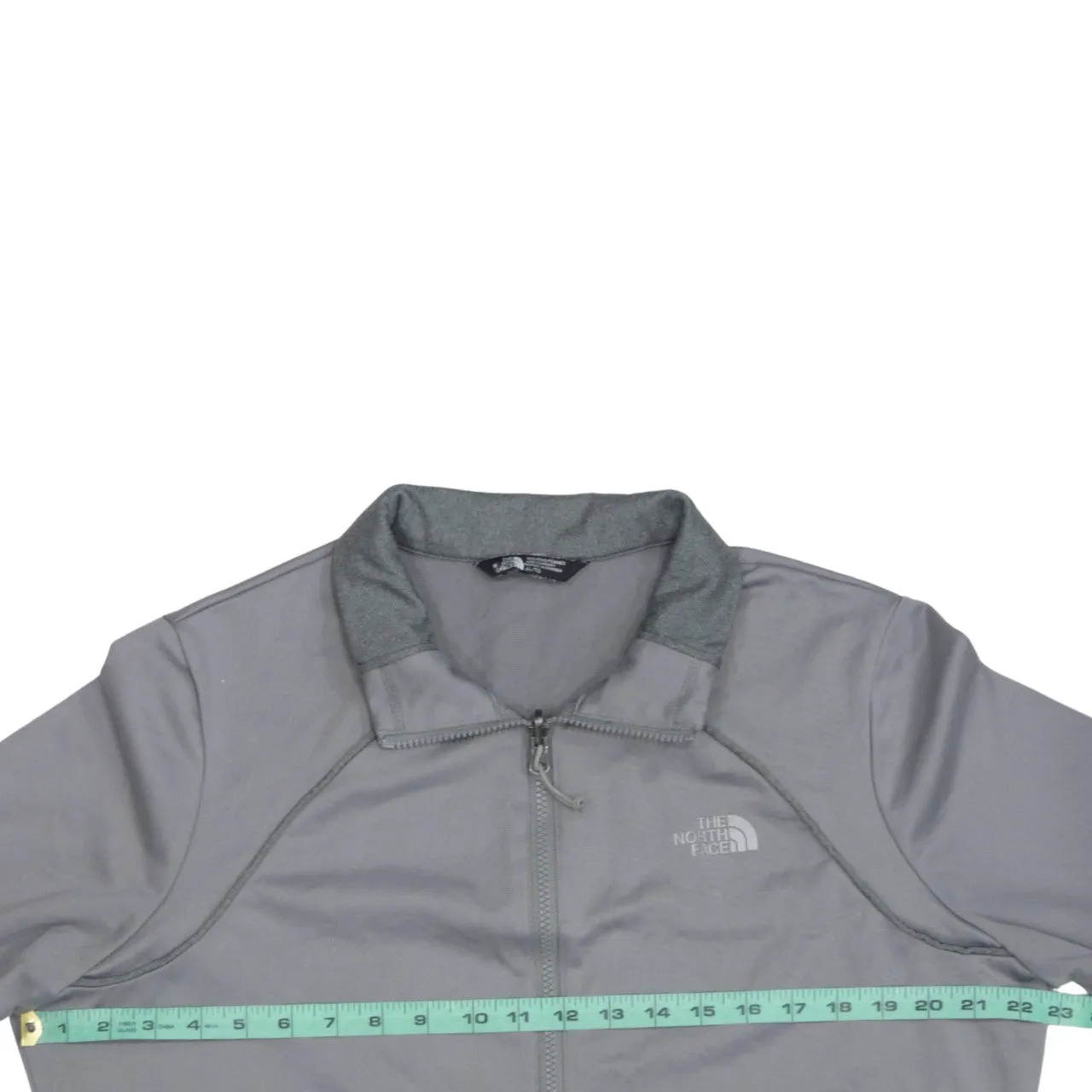The North Face Grey Full Zip Jacket Women’s XLarge Embroidered Chest Logo Hand Pockets Fleece Top sold by Vintage Club product image thumbnail 5