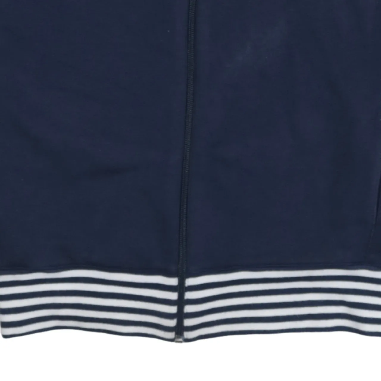 Nike Navy Blue Jacket Women’s Large Embroidered Swoosh Stripe Collar Cuffs Full Zip Top sold by Vintage Club product image thumbnail 4