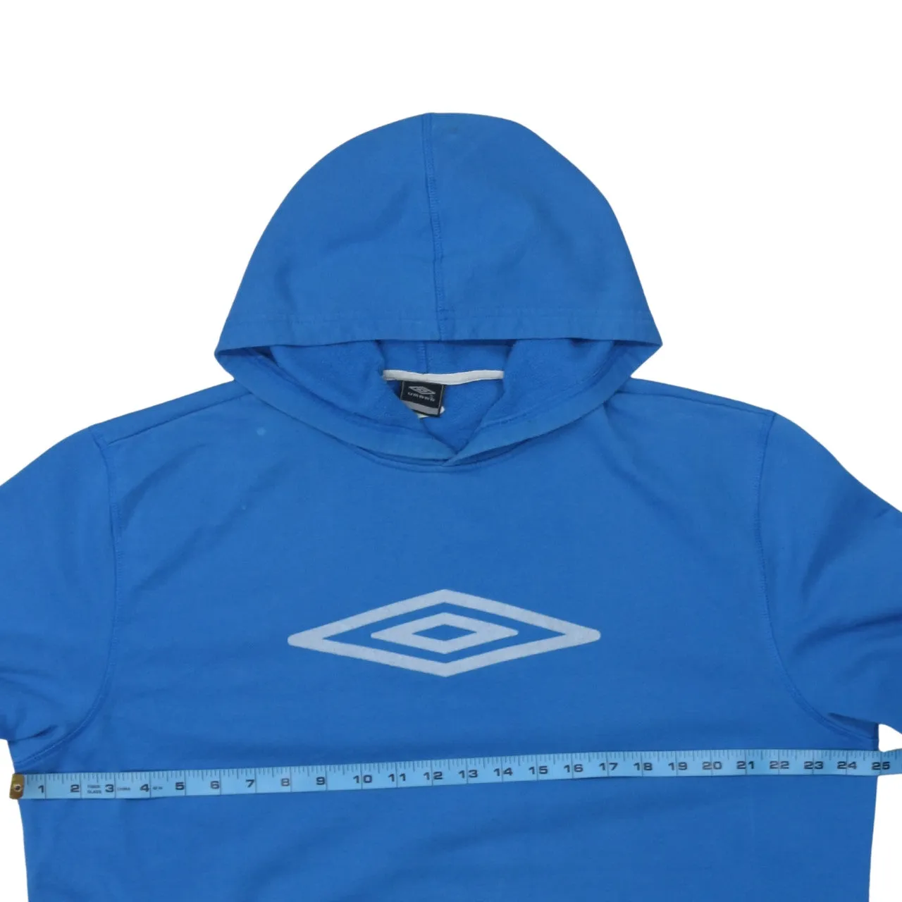 Umbro Blue Hoodie Women’s XXLarge Printed Chest Logo Front Pocket Pullover Sweatshirt sold by Vintage Club product image thumbnail 5