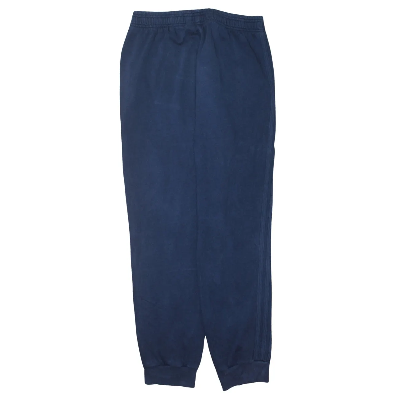 Adidas Navy Blue Joggers Men’s Medium Printed Logo Elastic Waist Cuffed Sweatpants sold by Vintage Club product image thumbnail 2