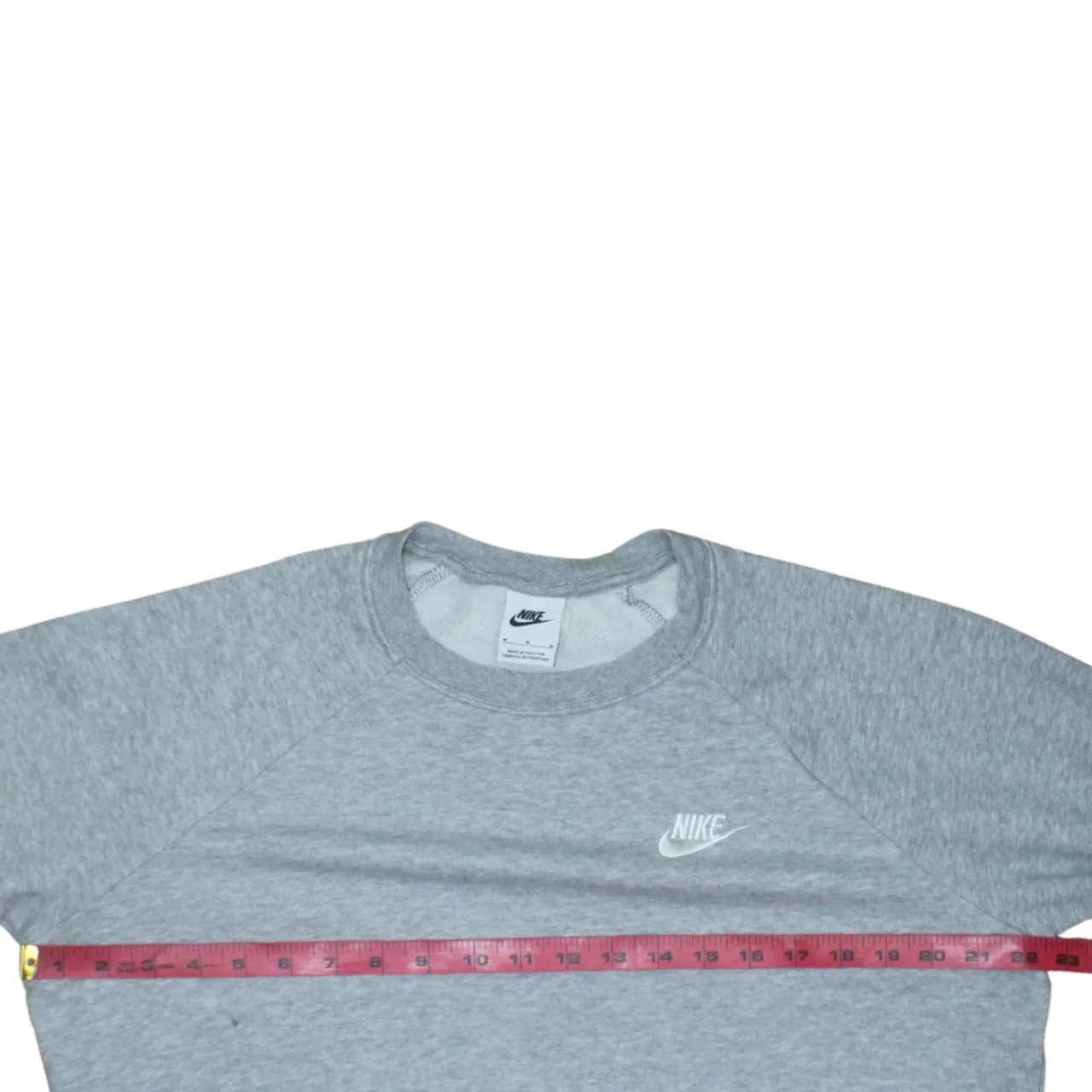 Nike Grey Sweatshirt Men's Medium Embroidered Swoosh Logo Crewneck Pullover Jumper sold by Vintage Club product image thumbnail 5