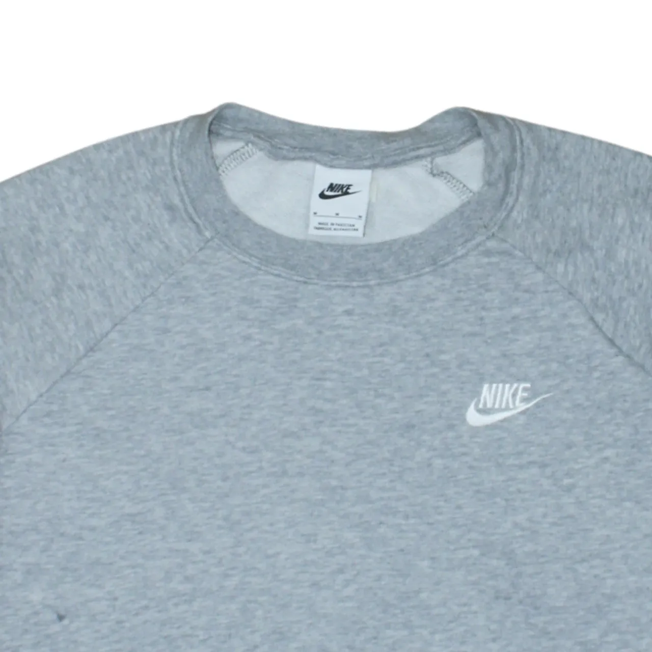 Nike Grey Sweatshirt Men's Medium Embroidered Swoosh Logo Crewneck Pullover Jumper sold by Vintage Club product image thumbnail 3